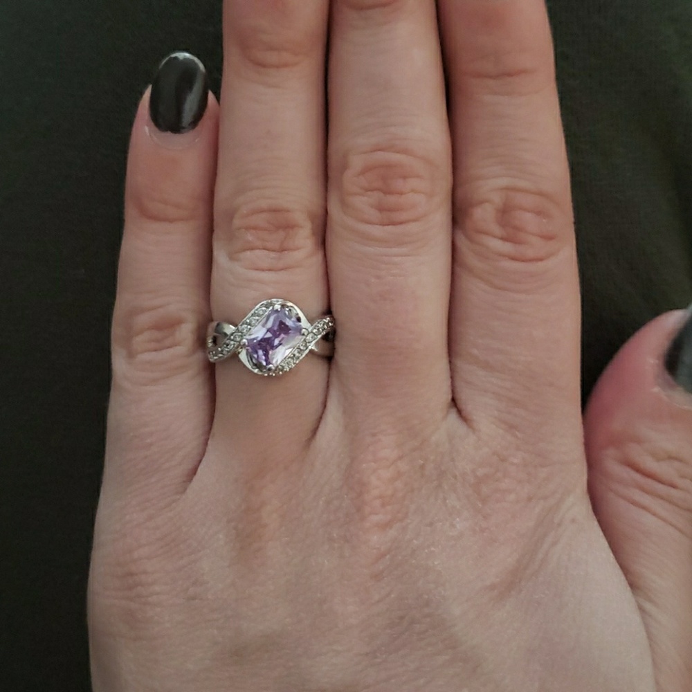 Purple stone ring